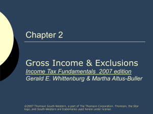 Income Tax Fundamentals 2007 edition Gerald E. Whittenburg
