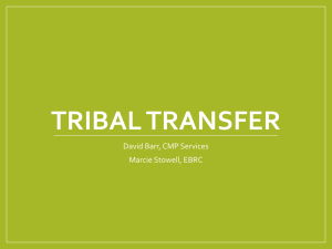 Tribal Transfer Outline - Michigan Works! conference