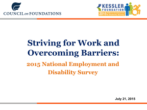 Striving for Work and Overcoming Barriers