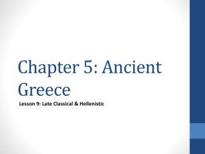 Late Classical & Hellenistic