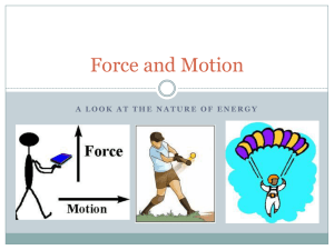 Force and Motion - scienceskills5456