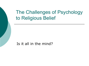 Challenges of Psychology