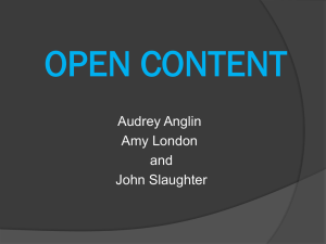 Open Content - Tech730