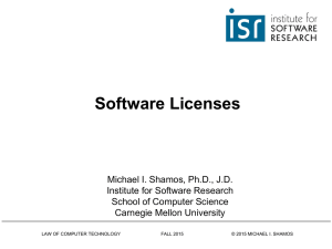 Software Licenses - Carnegie Mellon University