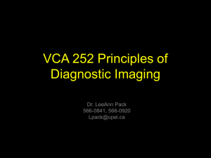 Lecture 1 Introduction to Diagnostic Imaging
