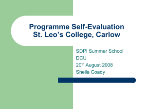 St. Leo's College Transition Year Programme.