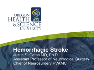 Hemorrhagic Stroke Overview