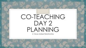 Updated Workshop 2 K-3 Co-Teaching