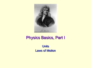 Physics Basics, Part I - UCSD Department of Physics