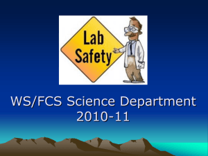 Science Safety for Middle School Teachers