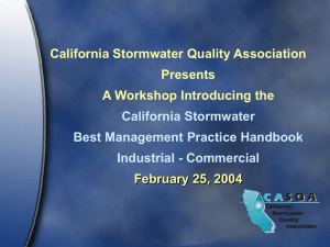 California Stomwater BMP Handbooks