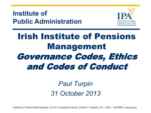 Ethics-Codes-Goverance-Paul-Turpin-October-2013