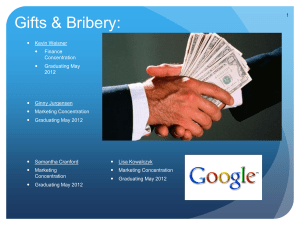 gifts and bribery powerpoint