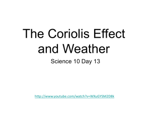 The Coriolis Effect and Weather