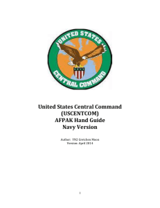 USCENTCOM AFPAK Hand Guide 2014 Navy - Ronna