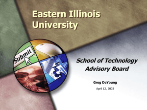 Presentation by Greg DeYoung to the School of Technology