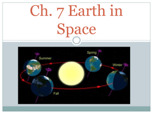 Ch. 7 Earth in Space - Warren County Schools