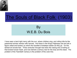 The Souls of Black Folk Powerpoint