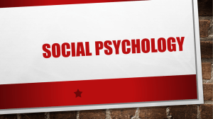 Social Psychology - elizabethmarquardt