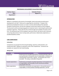 Performance Development Evaluation Form