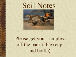 Soil Notes