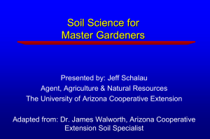 Soil Basics - University of Arizona