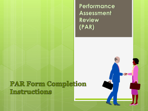 Performance Assessment Review System Presentation