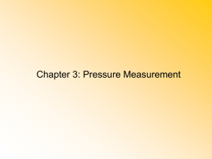 Chapter 3 - Pressure Measurement