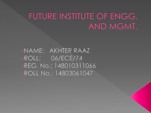 FUTURE INSTITUTE OF ENGG. AND MGMT.