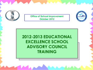 EESAC Presentation - Office of School Improvement