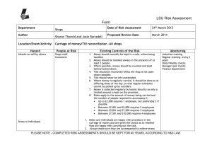 please note - completed risk assessments should be kept for 40