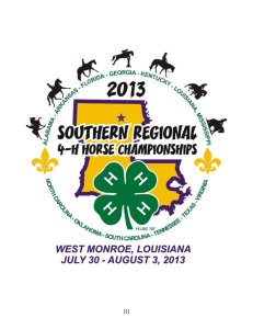 2013 Southern Regional 4-H Horse Championship