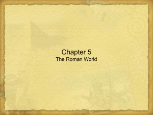 Chapter 5 The Roman World