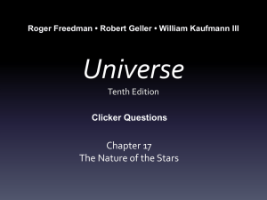 The Nature of the Stars Chapter 17 PowerPoint