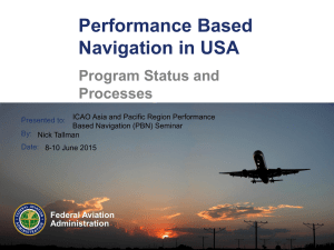 Performance Based Navigation in USA