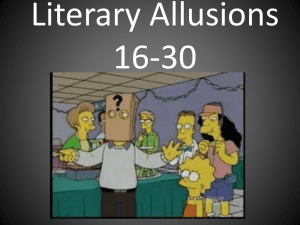 Literary Allusions 16-30 - ColorlessGreenIdeasSleepFuriously