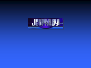 Spanish Jeopardy Game