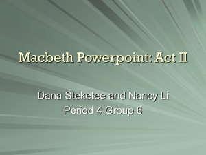 Macbeth: Act II