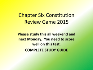 Chapter 6 Constitution Review Game 2014