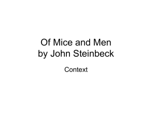 Of Mice and men context ppt