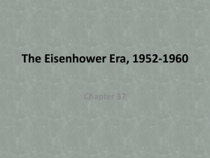 The Eisenhower Era, 1952