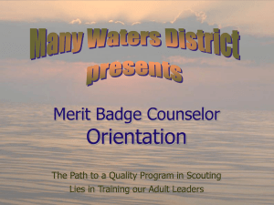 Northwest District presents… - Many Waters District