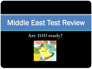 Middle East Test Review