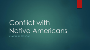 Conflict with Native Americans