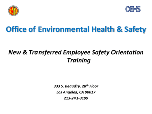 OSHA Course # 5119 Occupational Safety and Health Standards for