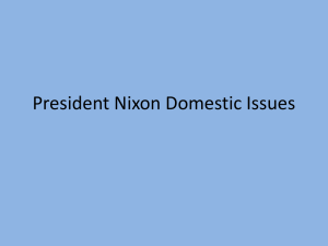 Nixon Domestic Policy