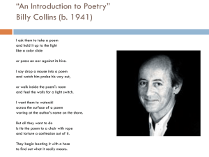 “Classifying” poetry - 8th-grade