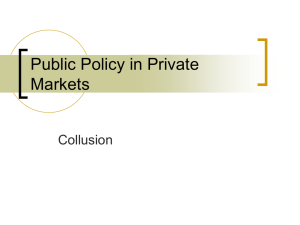 Public Policy in Private Markets