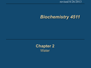 2 Water - School of Chemistry and Biochemistry