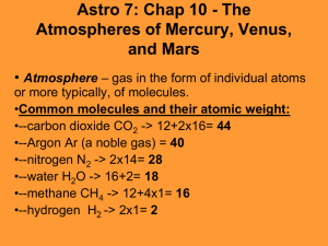 The Atmospheres of Mercury, Venus, and Mars